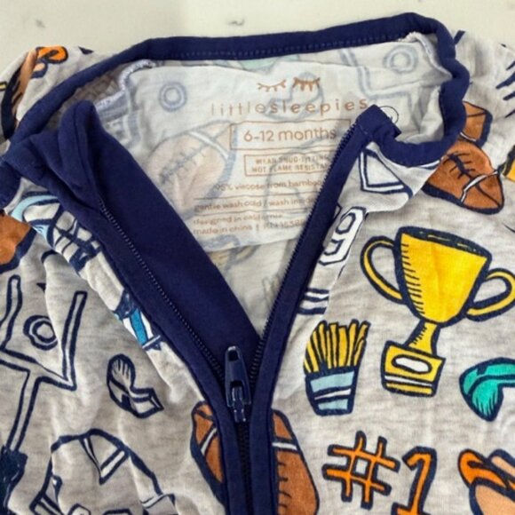 Football Little Sleepies Zippy - Picture 1 of 2